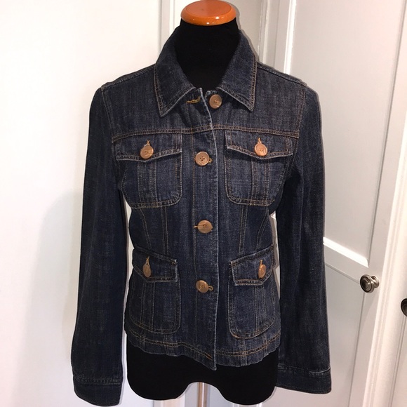 Tulle Jackets & Blazers - Tile fitted jean jacket